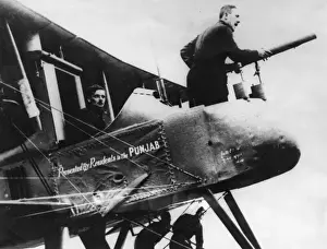 Fighter plane with crew, WW1