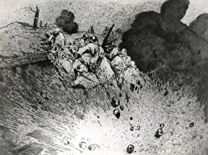 Images Dated 16th November 2011: Fighting in Champagne, France, WW1