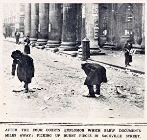 Sackville Prints: Fighting in Dublin. After the Four Courts explosion which blew documents miles away