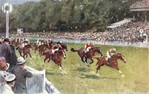 Images Dated 21st March 2012: Fighting it Out at Glorious Goodwood