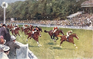 Images Dated 21st March 2012: Fighting it Out at Glorious Goodwood