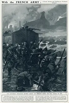 Fighting in Lens, Northern France, 1914