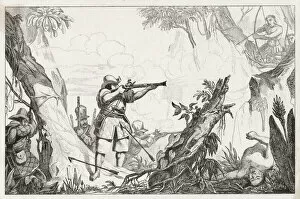 1600 Collection: In fighting between the Portuguese and the natives, the musket proves its superiority to