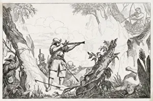 Arrows Prints: In fighting between the Portuguese and the natives, the musket proves its superiority to