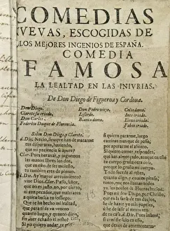 Comedias Prints: FIGUEROA Y CORDOBA, Diego (1619-1673). Spanish