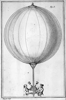 Globes Prints: Figure 6 from Dissertation sur les Globes Aerostatiquse