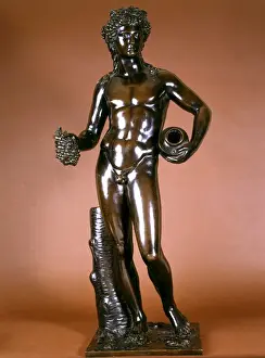 Grapes Prints: Figure of Bacchus, by Francois Girardon