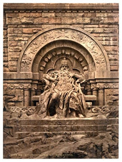 Thuringia Gallery: Figure of Barbarossa, Kyffhauser and Monument, Thuringia, Ge