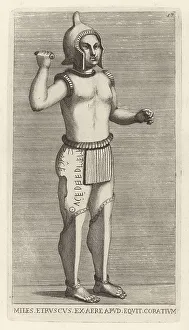 Ridolfino Venuti Prints: Figure of an Etruscan warrior, perhaps Halaesus