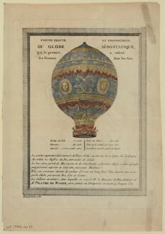 Airs Gallery: Figure exacte et proportions, du globe aerostatique, qui, le