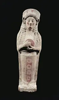 Tunis Prints: Figure shaped as a sarcophagus lid founded in Ard-el-Morali