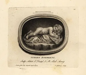 Dactylotheca Prints: Figure of a sleeping cupid