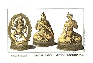 Figures of divinities in the Kalmyk religion