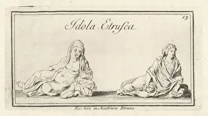 Ridolfino Venuti Prints: Figures of an Etruscan god of Infants and Juno
