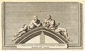 Madness Prints: Figures of Melancholy and Raving Madness at Bedlam, 18th century