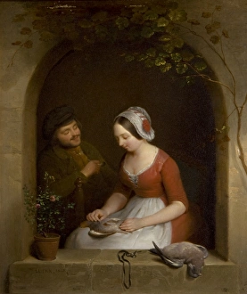 Images Dated 1st September 2010: Two Figures at a Window