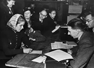 Distributing Prints: Filling in Food ration card WWII
