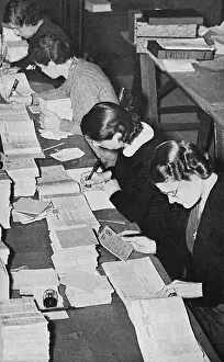 Filling in ration books
