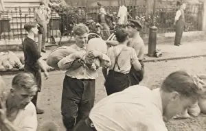 Filling Sandbags - WW2 Home Front (1 / 4)