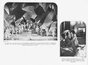 Warner Prints: Two film photographs: top left an ensemble shot