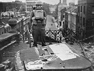 Fin of a Dornier which was brough in down Victoria Station
