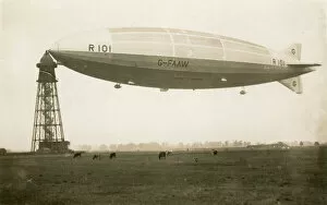 Air Ship Gallery: The final flight of R 101, she crashed the next day