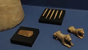 Images Dated 4th March 2012: Finds in various tombs from Abydos. 1st Dynasty. Old Kingdom