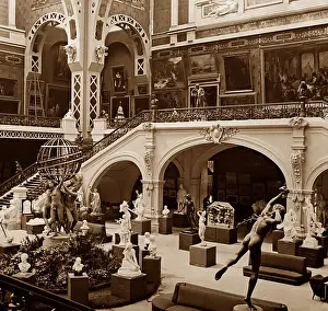 Fine Art Court (North), 1889 Exposition Universelle, Paris