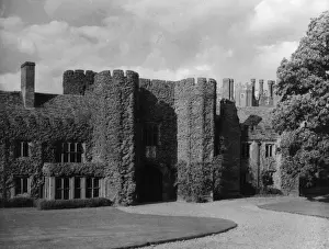 The fine creeper covered buildings of Little Leighs Priory, Essex, England