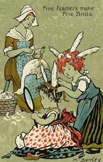 Proverbs Prints: Fine Feathers Make Fine Birds