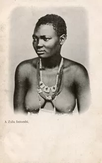 Fine portrait of a Zulu Woman, South Africa