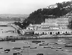 A fine view of Torquay, with its well-sheltered harbour, one of the finest in Devon