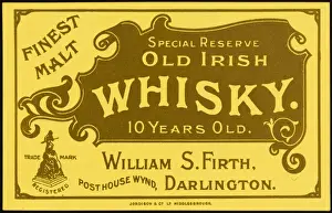 Finest Prints: Finest Malt Old Irish Whisky Label
