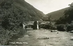 Fingle Bridge, over the River Teign, Dartmoor, Devon