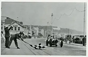 Chequered Prints: Finish of the Mannin Moar race, Douglas, Isle of Man