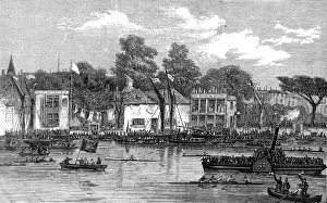 Swan Collection: The Finish of the Race for Doggetts Coat and Badge, London