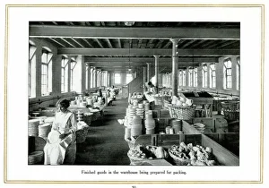 Packing Prints: Finished goods in warehouse, Alfred Meakin