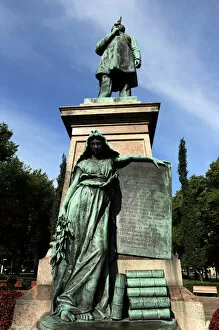 Images Dated 18th July 2012: Finland. Helsinki. Johan Ludvig Runebergs memorial. By Walt