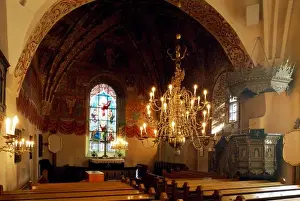 Choir Prints: FINLAND. Rauma. Church of the Holy Cross. Choir