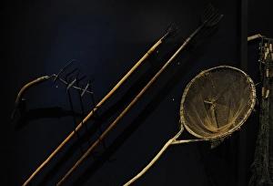 Images Dated 10th February 2013: Finland. Utensils for river fishing