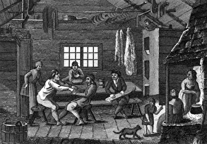 Finlanders singing, c. 1800