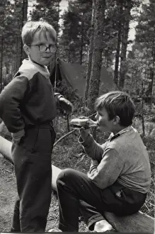 Finns Prints: Finnish boy scouts at camp
