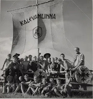 Finns Prints: Finnish boy scouts at international camp, Sweden