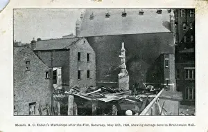 Braithwaite Prints: Fire at AC Ebbutts Workshops, Croydon, London