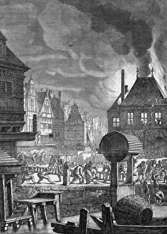 Extinguish Prints: FIRE IN AMSTERDAM, 17C