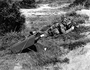 Vigilant Prints: About to fire a battery of Vickers 891 Vigilant anti-tank mi