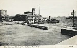 Fire Boat and Station - The Battery - New York City