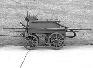 Images Dated 20th October 2011: Fire brigade horse drawn manual fire pump