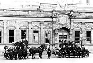 Images Dated 23rd August 2018: Fire Brigade, Port Sunlight, Wirral, early 1900s