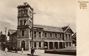 Fire Brigade station, Port of Spain, Trinidad, West Indies